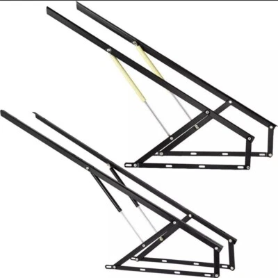 Lift Mechanism Bed Storage Ottoman Gas Struts Hinge Pair Bed Sofa 120cm