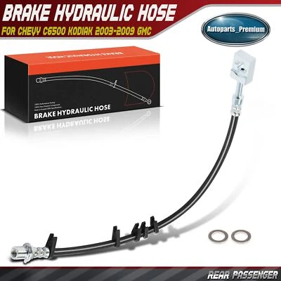 Rear Passenger Brake Hydraulic Hose for Chevy C6500 Kodiak 2003-2009 GMC Isuzu - Image 1 of 4