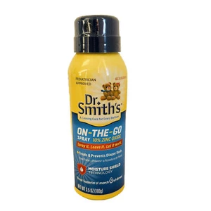 (1) Dr. Smith's ON-THE-GO Spray for Diaper Rash, 3.5oz each NEW 10% ZINC OXIDE - Picture 1 of 6