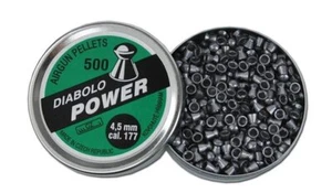Piombini 4.5mm 177 Diabolo POWER Kovohute pallini plinking airgun pellets sport - Foto 1 di 1
