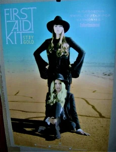 FIRST AID KIT Original 2014 STAY GOLD Double Sided Promo Display Card Very COOL - Picture 1 of 2