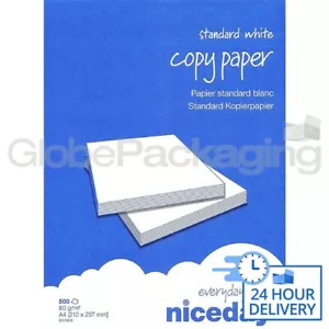 10 RISME (5000 FOGLI) DI CARTA FOTOCOPIATRICE STAMPANTE A4 80gsm - Foto 1 di 5
