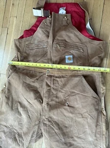 Herren Vintage Carhartt 6FBQZ Ente gesteppter Doppelknie Overall USA siehe Maß Bild - Bild 1 von 15