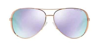 NEW MICHAEL KORS CHELSEA Women's Sunglasses MK5004 Purple Mirror Rose Gold 59mm - Image 1 of 2