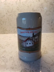 Kreuzberg alrededor de 1870 Klofter Kreuzberg con cervecero alrededor de 1870 Stein Made in Germany - Imagen 1 de 8