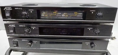 LOT OF 3 Audio 2000'S AWR 6112 Professional Wireless Microphone System - Image 1 of 4