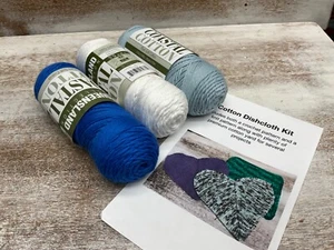 Queensland Coastal Cotton WASHCLOTH DISHCLOTH YARN Kit - Knitting and Crochet C - Picture 1 of 3