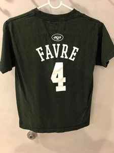Brett Favre New York Jets Green Reebok Youth Shirt Size Medium - Picture 1 of 2