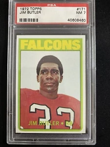 1972 Topps Vintage Football #171 Jim Butler Atlantic Falcons - Bild 1 von 3