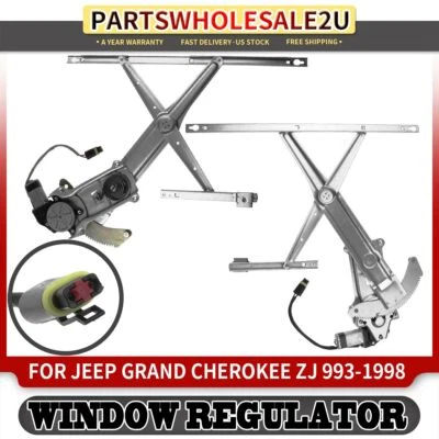 Front Left & Right Power Window Regulators for Jeep Grand Cherokee ZJ 1993-1998 - Image 1 of 4