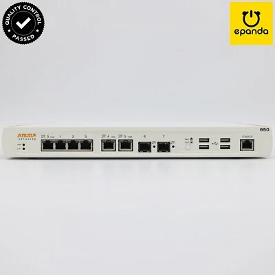HPE Aruba 650 Wireless Controller PoE+, Unrestricted, License: 16(AP/PEFNG/RFP) - Image 1 of 4