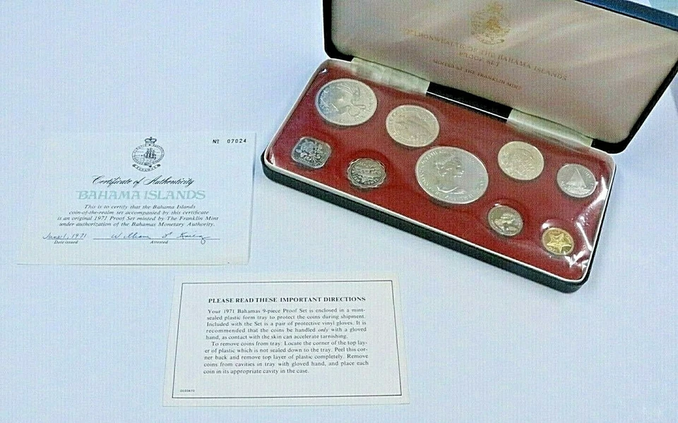 1971 Bahamas Proof Set w/Box & COA - Image 1 of 1