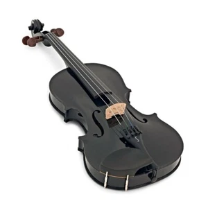 Harlekin Violin Outfit 1/4 Größe in schwarz leichtes Etui P&H Fiberglasschleife - Bild 1 von 6