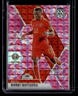 2021 Panini Mosaic UEFA EURO #199 Rabbi Matondo Mosaic Camo Pink - Image 1 of 2
