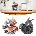 Exquisite Dragon Sculpture with Castle for Backyard Decor, UV Protection Coating