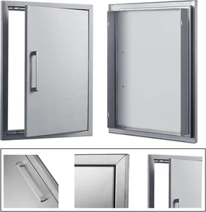 3 Size Outdoor Kitchen Door 304 Stainless Steel Single Access Cabinet Door NEW - Picture 1 of 33