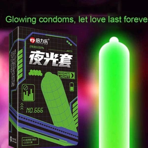 7Pcs Night Light Condoms Glow In The Dark Ultra Thin Latex Condoms For Men Sex - Picture 1 of 10