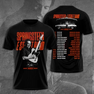 Bruce Springsteen & E Street Band 2025 World Tour 3D T-Shirt - Picture 1 of 4