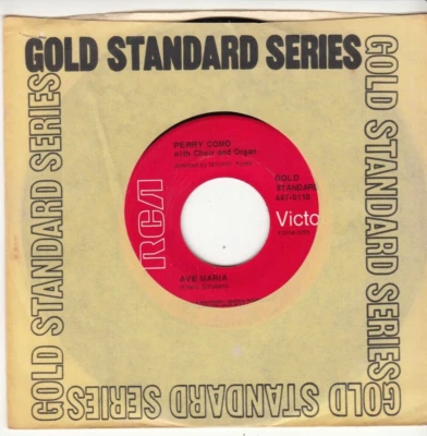 PERRY COMO - AVE MARIA/THE LORD'S PRAYER - MINT REISSUE 45 - UNPLAYED NEW - Image 1 of 2