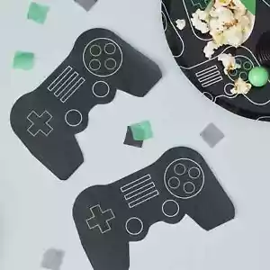 Controller Paper Napkins Pack of 16 Children's Party Gaming Play Tech Remote - Picture 1 of 4