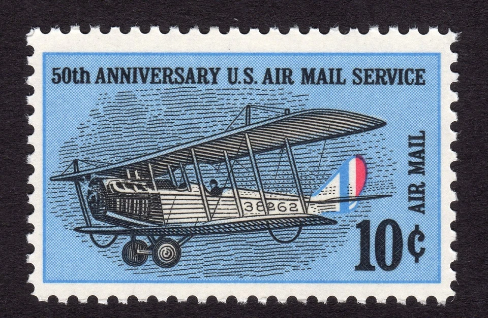 Scott #c74 Curtiss Jenny 50th Anniversary Airmail Single Stamp - MNH - Image 1 of 1