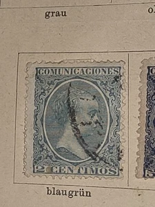 Foreign Spanien 2c Stamp Used - #I222 - Picture 1 of 1