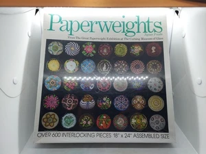 Rompecabezas Nordevco vintage 600+ piezas pisapapeles 1980 Corning sellado nuevo encogimiento - Imagen 1 de 10
