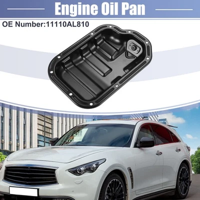 Engine Oil Pan Replacement No.11110AL810 for Infiniti FX35 2003-2008 Black Foto 1 de 4