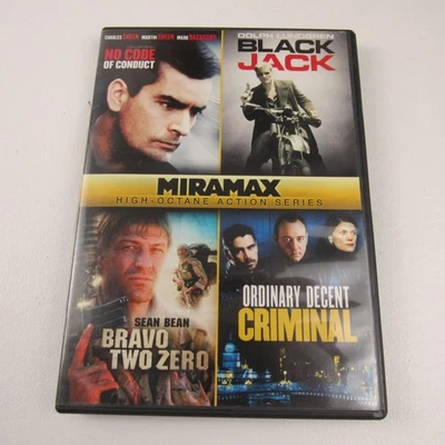 Action Four Pack DVD Miramax: No Code Bravo Two Zero Black Jack Foto 1 de 4