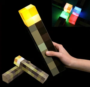 Minecraft Rechargeable Handheld & Wall Mounting Torch Lamp - Picture 1 of 11
