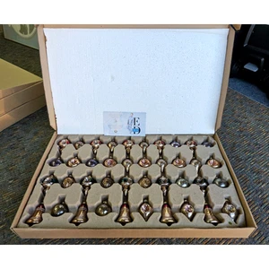 NOS ED ON AIR ELLEN DEGENERES CHRISTMAS SET OF 40 VINTAGE ORNAMENTS INDENT 3" - Picture 1 of 11