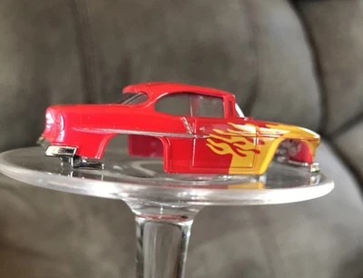 RARO-Dash Motorsports AFX 55 Chevy-Rojo con Cuerpo de Llamas Amarillas Solo-como NUEVO Foto 1 de 4