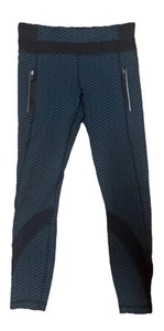Lululemon Inspire Tight II Damengröße 6 in meliertem Schwarz und Blau - Bild 1 von 15