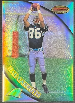 1997 Bowman's Best Rae Carruth #106 Refractor Rookie Panthers - Image 1 of 2