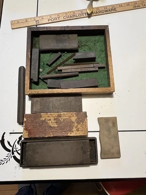 Piedras de afilar vintage piedras sin afilar piedras de joyero? Foto 1 de 4