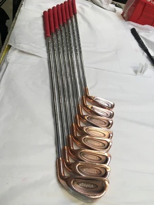 Vintage Copper Classic Stainless Steel Iron Set, W/New Karma Midsize Grips - Image 1 of 4