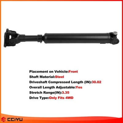 For Chevy K1500 1993-98 K2500 GMC K1500 K2500 Yukon Front Driveshaft 938-098 4WD - Image 1 of 4