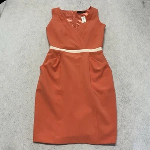 The Limited Sheath Dress Sleeveless Orange Peach lined Women Size 8 NWT - Picture 1 of 6