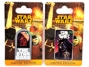 Disney 2 LE 1900 Pins Star Wars Weekends Darth Vader Luke Leia Concept Art 2014