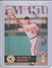 1992 U.S. Playing Card Co. Baseball Aces 9 of Diamonds Cal Ripken Jr. Orioles