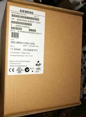 New Siemens 6SE6440-2UD31-1CA1 6SE6 440-2UD31-1CA1 MICROMASTER 440 - Photo 1/2