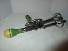 Vintage Green Wooden Handle A&J Hand-Mixer 1930'S Usa