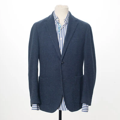 ALESSANDRO CANTARELLI Sport Coat Blue Cotton Unlined Blazer EU50 US40 Italy Made - Image 1 of 4