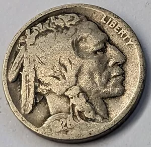 1926 BUFFALO NICHEL US ZECCA BELLA MONETA BN080 - Foto 1 di 2