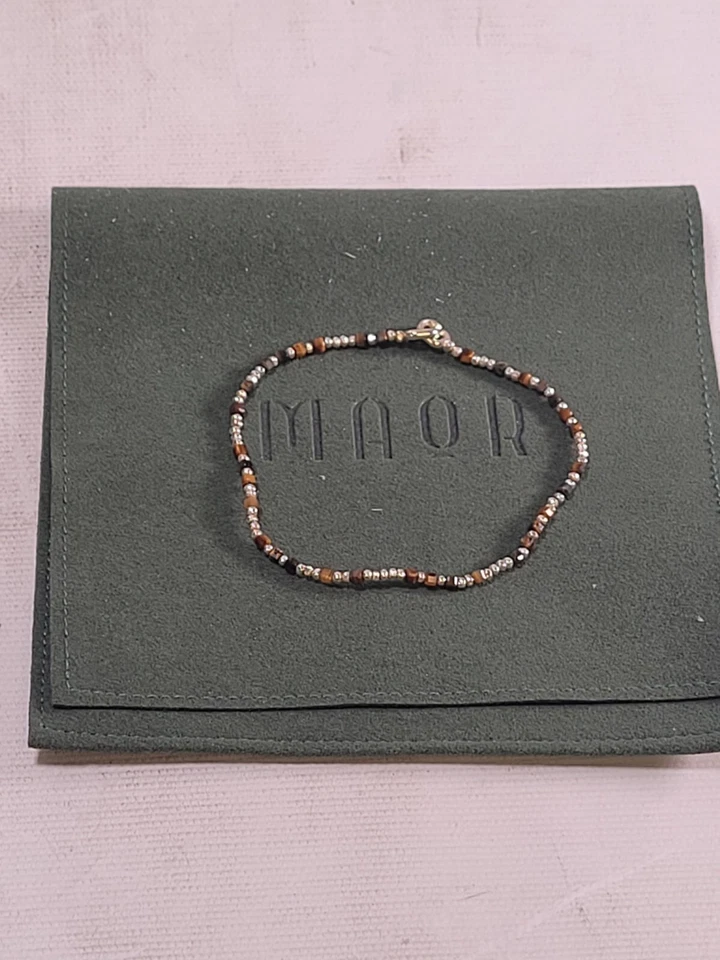 Pulsera M Cohen By Maor Multicolor Cuentas - Plata de Ley .925 8" Para Hombre Foto 1 de 4