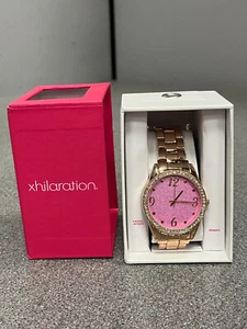 Xhileration Rose Gold Crystal Watch - NEW OPEN BOX - Picture 1 of 11
