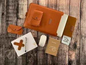 Multifunction Laptop Sleeve Case , Ergonomic Folding Cooling Stand, High Grade - Picture 1 of 12