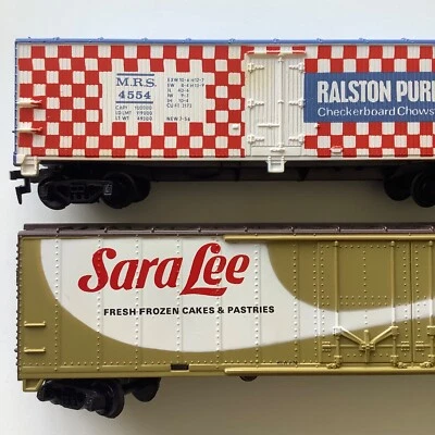 Tyco Sara Lee + Raston Purina Refer Car HO Model Train Advertising Lot of 2 - Image 1 of 4