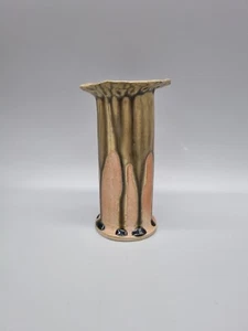 A David Melville Studio Pottery Drip Graze Vase. - Picture 1 of 9