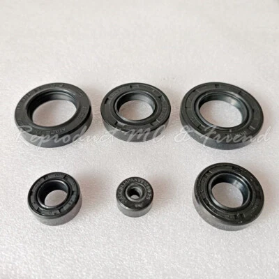 Oil Seal Kit Set (6 pcs. : 1 set) Fits Suzuki A100 (1969-1977) AC100 AS100 - Imagem 1 de 4
